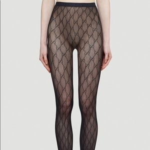 Gucci Supremelis Interlocking GG Logo Tights